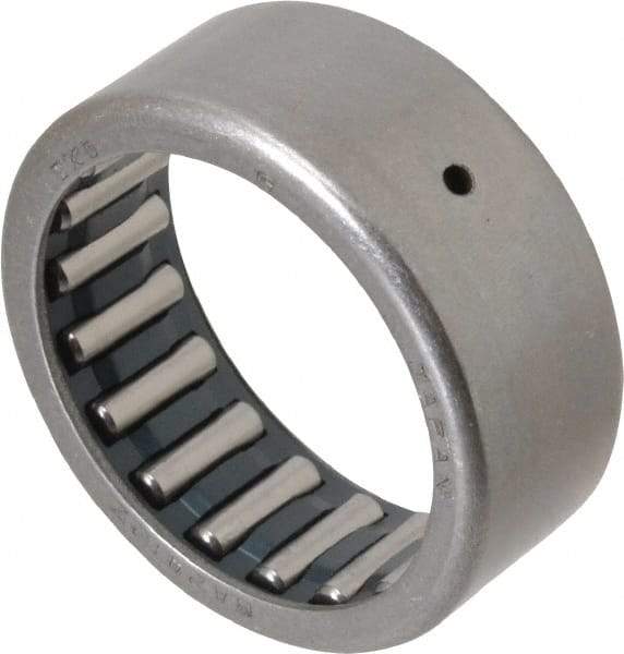IKO - 1-1/2" Bore Diam, 6,800 Lb. Dynamic Capacity, 1-1/2 x 1-7/8 x 3/4", Caged, Open End, Shell Needle Roller Bearing - 1-7/8" Outside Diam, 3/4" Wide - Industrial Tool & Supply