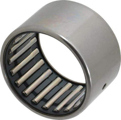 IKO - 1-5/8" Bore Diam, 11,400 Lb. Dynamic Capacity, 1-5/8 x 2 x 1-1/4", Caged, Open End, Shell Needle Roller Bearing - 2" Outside Diam, 1-1/4" Wide - Industrial Tool & Supply