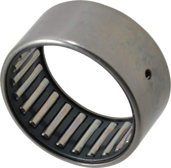 IKO - 1-3/4" Bore Diam, 9,300 Lb. Dynamic Capacity, 1-3/4 x 2-1/8 x 1", Caged, Open End, Shell Needle Roller Bearing - 2-1/8" Outside Diam, 1" Wide - Industrial Tool & Supply
