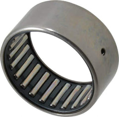 IKO - 1-3/4" Bore Diam, 9,300 Lb. Dynamic Capacity, 1-3/4 x 2-1/8 x 1", Caged, Open End, Shell Needle Roller Bearing - 2-1/8" Outside Diam, 1" Wide - Industrial Tool & Supply
