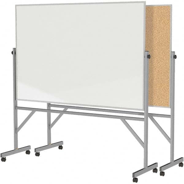 Ghent - Whiteboards & Magnetic Dry Erase Boards Type: Reversible Dry Erase/Corkboard Height (Inch): 78-1/8 - Industrial Tool & Supply