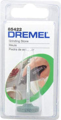 Dremel - 25/32" Head Diam x 1/8" Thickness, Wheel End, Silicon Carbide Mounted Point - Green - Industrial Tool & Supply