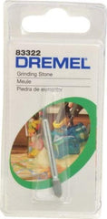 Dremel - 1/8" Head Diam x 11/32" Thickness, Pointed End, Silicon Carbide Mounted Point - Green - Industrial Tool & Supply