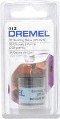 Dremel - 3/4" Diam 220 Grit Fiber Disc - Very Fine Grade, Aluminum Oxide - Industrial Tool & Supply