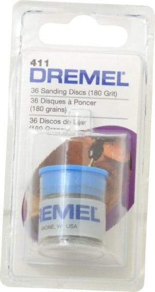 Dremel - 3/4" Diam 180 Grit Fiber Disc - Very Fine Grade, Aluminum Oxide - Industrial Tool & Supply
