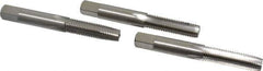 Interstate - M9x1.25 Metric Coarse, 4 Flute, Bottoming, Plug & Taper, Bright Finish, High Speed Steel Tap Set - Right Hand Cut, 2-15/16" OAL, 1-1/4" Thread Length - Industrial Tool & Supply