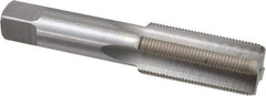 Interstate - M24x1.50 Metric Fine 6H 4 Flute Bright Finish High Speed Steel Straight Flute Standard Hand Tap - Bottoming, Right Hand Thread, 4-29/32" OAL, 2-7/32" Thread Length, D8 Limit, Oversize - Industrial Tool & Supply