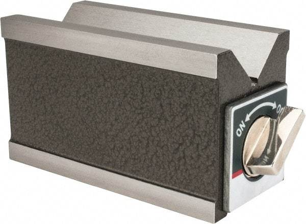 Value Collection - 1-3/4" Max Capacity, 90° Angle, V-Block - 124mm Long x 60mm Wide x 2-7/8" High, Sold as Individual - Industrial Tool & Supply