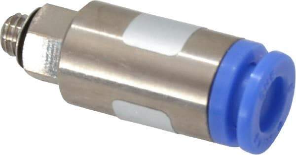SMC PNEUMATICS - 6mm OD, M5x0.8 Thread, Brass/Polybutylene Push-to-Connect Male Connector - 145 Max psi - Industrial Tool & Supply