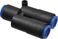 SMC PNEUMATICS - 12mm OD, Polybutylene Push-to-Connect Union Y - 145 Max psi - Industrial Tool & Supply