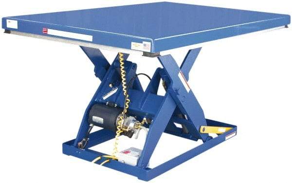 Vestil - 2,000 Lb Capacity Electric Scissor Lift Table - 7" Lift Height, 48" Platform Length x 24" Platform Width - Industrial Tool & Supply