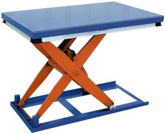 Vestil - 1,000 Lb Capacity Electric Scissor Lift Table - 7" Lift Height, 48" Platform Length x 24" Platform Width - Industrial Tool & Supply