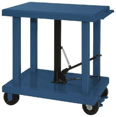 Wesco Industrial Products - 4,000 Lb Capacity Post Lift Table - 37" Lift Height, 36" Platform Length x 24" Platform Width - Industrial Tool & Supply
