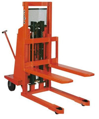 Presto Lifts - 2,000 Lb Capacity, 36" Lift Height, Battery Operated Work Positioner - 3-1/4" Lowered Height, 24" Load Center, 42" Fork Length, 28" Overall Width - Industrial Tool & Supply