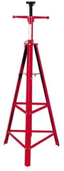 Value Collection - 4,000 Lbs. Load Capacity Welded Tripod High Stand - 66-1/2 to 73 Inch High x 21 Inch Long x 21 Inch Wide Base - Industrial Tool & Supply