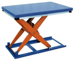 Vestil - 1,500 Lb Capacity Electric Scissor Lift Table - 7" Lift Height, 48" Platform Length x 24" Platform Width - Industrial Tool & Supply