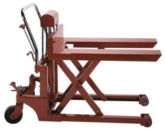 Wesco Industrial Products - 1,100 Lb Capacity Manual Scissor Lift Table - 44" Platform Length x 27" Platform Width - Industrial Tool & Supply