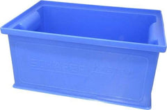 SSI Schaefer - 0.25 Cu Ft, 22 Lb Load Capacity Blue Polyethylene & Conductive PP Tote Container - Stacking, 12.3" Long x 8.3" Wide x 5.8" High - Industrial Tool & Supply