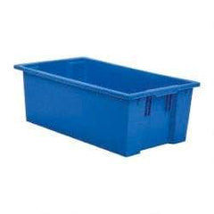 SSI Schaefer - 1.94 Cu Ft, 44 Lb Load Capacity Blue Polypropylene Tote Container - Stacking, Nesting, 28.4" Long x 16.6" Wide x 9.9" High - Industrial Tool & Supply