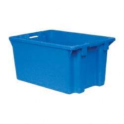 SSI Schaefer - 2.01 Cu Ft, 44 Lb Load Capacity Blue Polypropylene Tote Container - Stacking, Nesting, 23.6" Long x 15.7" Wide x 11.9" High - Industrial Tool & Supply