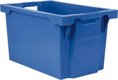 SSI Schaefer - 2.19 Cu Ft, 66 Lb Load Capacity Blue Polypropylene Tote Container - Stacking, Nesting, 23.7" Long x 15.8" Wide x 13.8" High - Industrial Tool & Supply