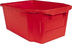 SSI Schaefer - 1.59 Cu Ft, 44 Lb Load Capacity Red Polypropylene Tote Container - Stacking, Nesting, 23.7" Long x 15.8" Wide x 9.9" High - Industrial Tool & Supply