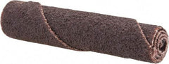 Merit Abrasives - 2" Long x 3/8" Diam, Aluminum Oxide, Full Taper Cartridge Roll - 80 Grit, 1/8" Pilot Hole Diam, Medium Grade - Industrial Tool & Supply