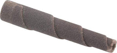 Merit Abrasives - 2" Long x 3/8" Diam, Aluminum Oxide, Full Taper Cartridge Roll - 120 Grit, 1/8" Pilot Hole Diam, Fine Grade - Industrial Tool & Supply