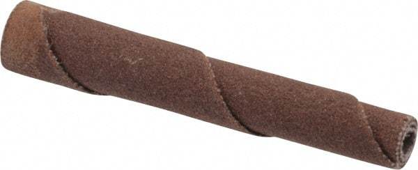Merit Abrasives - 1/4" Max Roll Diam x 2" OAL, 180 Grit Straight Cartridge Roll - 1/8" Pilot Hole Diam, Very Fine Grade - Industrial Tool & Supply
