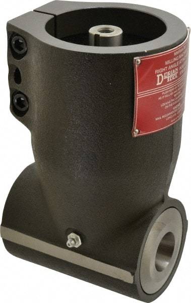 Dorian Tool - Right Milling Head Angle Milling Head Adapter - R8 Spindle Taper, Compatible with Vertical Milling Machine - Industrial Tool & Supply