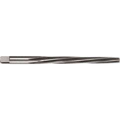 Union Butterfield - #10 Pin, 0.7216" Diam, 0.5799" Small End, 5/8" Diam Straight Shank, 6-13/16" Flute, Taper Pin Reamer - Industrial Tool & Supply