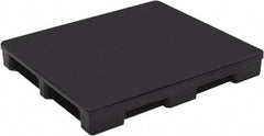 Orbis - 48" Long x 40" & Wide x 6" High Polyethylene Rackable Pallet - 30,000 Lb Static Capacity, 6,000 Lb Dynamic Capacity, Black - Industrial Tool & Supply
