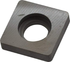 Kennametal - 8.53mm Inscribed Circle, Square Milling & Turning Shim for Indexables - Carbide, 0.188" Thick, SM Shim Style - Industrial Tool & Supply