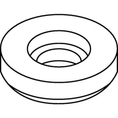 Kennametal - 1/2" Inscribed Circle, Round Boring Bar & Turning Shim for Indexables - Ceramic, 0.312" Thick, Negative Rake, Left Hand, Right Hand Cut - Industrial Tool & Supply