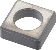 Kennametal - 5/8" Inscribed Circle, Square Boring Bar Shim for Indexables - 3/16" Thick, ISSN Shim Style, Negative Rake - Industrial Tool & Supply