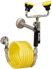 Bradley - Plumbed Drench Hoses Mount: Wall Style: Dual Spray Head - Industrial Tool & Supply