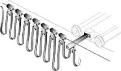 Hubbell Workplace - 72 Ft. Long x 0.95 to 1-1/4 Inch Diameter, Wire Rope Travel Round Cable Festoon Kit - 88 Ft. Min Cable Length Required, 65 Ft. Working Travel - Industrial Tool & Supply