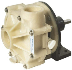 Pentair - 1/2 HP, Corrosion Resistant Pump - 1-1/2 Inlet Size, 1-1/2 Outlet Size, Polypropylene - Industrial Tool & Supply