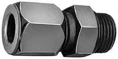 Parker - Metal Flareless Bite Tube Straight Thread Connectors - 1-1/16-12" Thread - Industrial Tool & Supply