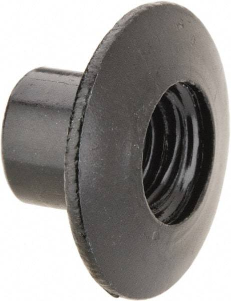 Made in USA - #8-32 Thread Barrel, Aluminum Sex Bolt & Binding Post - Black Anodized Finish, 3/16" Long Barrel - Industrial Tool & Supply