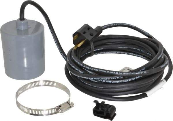 Berkeley - 230 AC Volt, Sump, Sew and Eff, Float Switch - 20 Ft. Cord Length, PVC - Industrial Tool & Supply