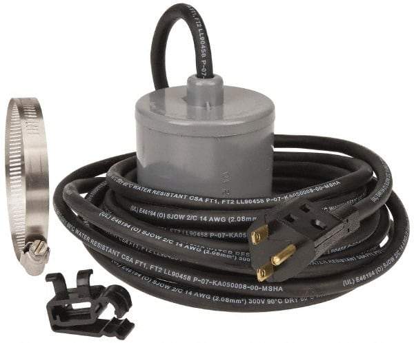 Berkeley - 230 AC Volt, Sump, Sew and Eff, Float Switch - 20 Ft. Cord Length, 2 HP, PVC - Industrial Tool & Supply