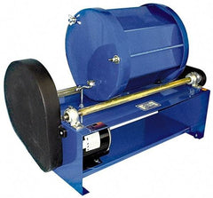 Made in USA - 4 Gal Capacity Rotary Tumbler - 1/3 hp Motor, 28" Long x 21-1/2" High x 13" Deep - Industrial Tool & Supply