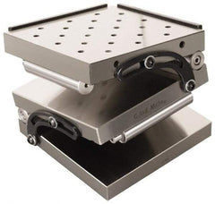 Interstate - 6" Long x 6" Wide x 3-1/4" High, Compound Precision Sine Plate - Square to within 0.0002" - Industrial Tool & Supply
