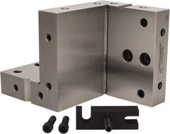 Suburban Tool - 4" Wide x 6" Deep x 4" High Steel Precision-Ground Angle Plate - Compound Plate, Machined Holes on Surface, Open End, 1" Thick, Single Plate - Industrial Tool & Supply