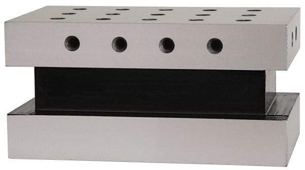 Suburban Tool - 3-1/2" Wide x 6" Deep x 3" High Steel Precision-Ground Angle Plate - Standard Plate, Machined Holes on Surface, Open End, Single Plate - Industrial Tool & Supply