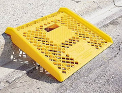 Magliner - 27" Long x 27" Wide x 5" High, Plastic Curb Ramp - 600 Lb Load Limit - Industrial Tool & Supply