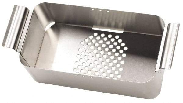 L&R Ultrasonic - Stainless Steel Parts Washer Basket - 6" High x 9" Wide x 393.7mm Long, Use with Ultrasonic Cleaners - Industrial Tool & Supply