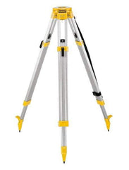 DeWALT - 42 Inch (Closed), 68 (Open) Inch Long, Construction Level Tripod - Black, Yellow, Use With Laser Levels - Industrial Tool & Supply