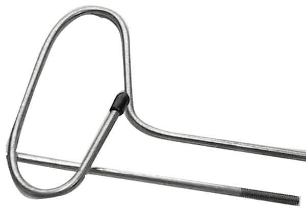 Schaefer Brush - 48" Long, 8-32 Male, Galvanized Steel Brush Handle Extension - 0.162" Diam, For Use with Tube Brushes & Scrapers - Industrial Tool & Supply